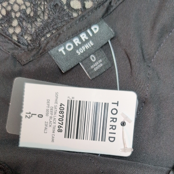 Torrid Black Relaxed Fit Camisole. NWT. Large - Picture 12 of 12